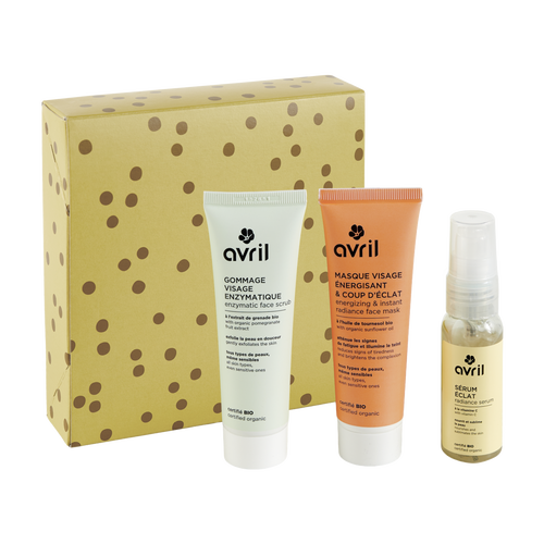Certified Organic Radiance Facial Skincare Routine Gift Set